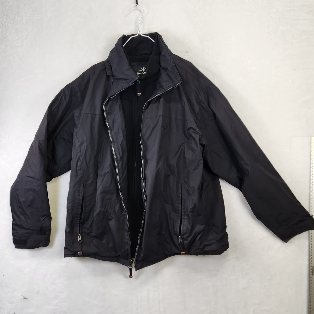 NordicTrack Men's Black Full Zip Jacket L/G Fleece Lined‎